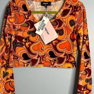 NGOrder Urban Outfitters Groovy Velour Cardigan Lg